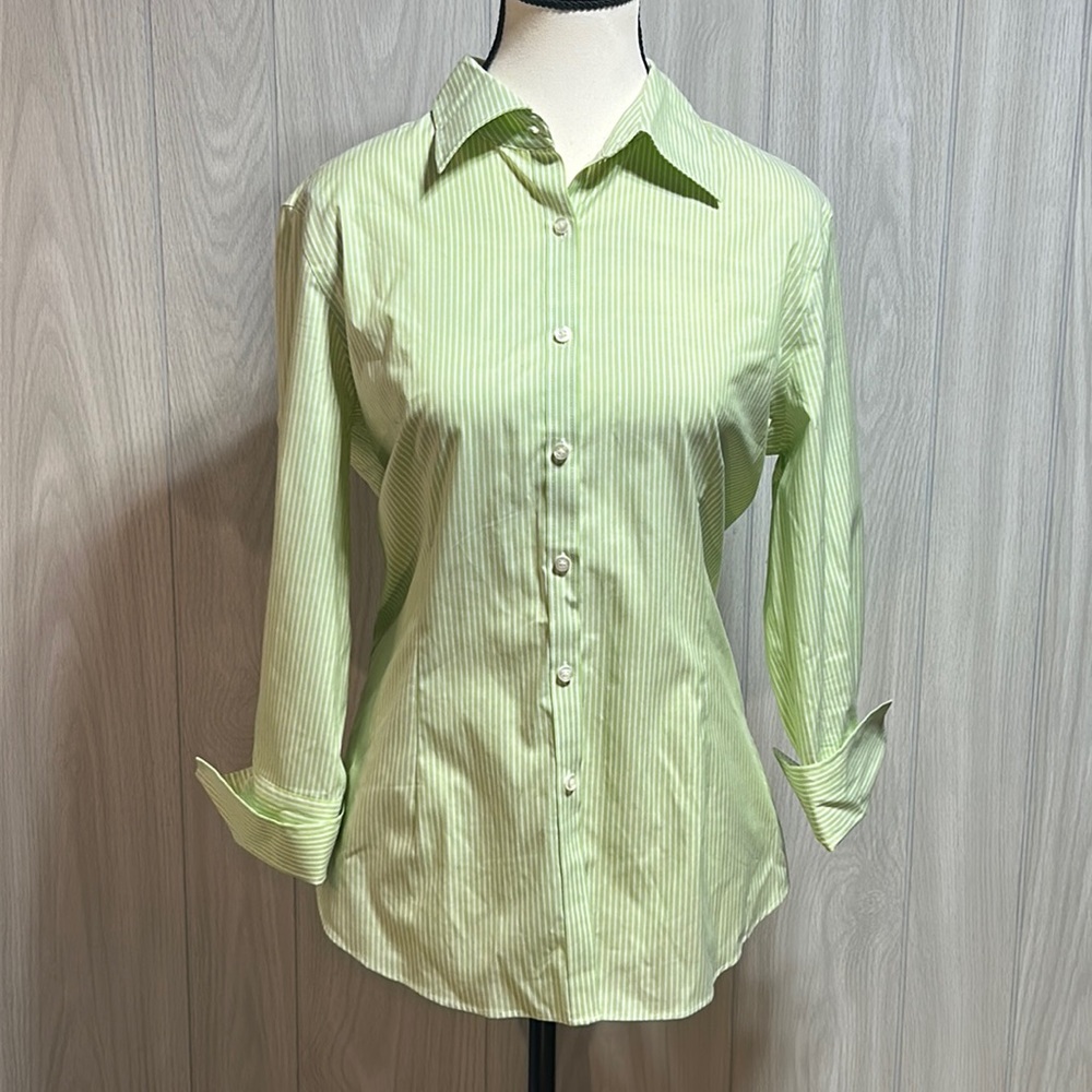 Kirkland button down striped shirt size Medium